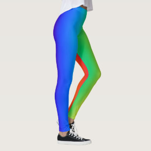 Sideways Rainbow gradient  Leggings