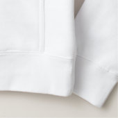 Sidhe Mens Embroidered Basic Zip Hoodie (Detail - Hem (in White))