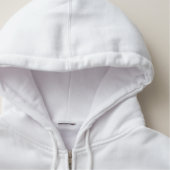 Sidhe Mens Embroidered Basic Zip Hoodie (Detail - Neck (in White))