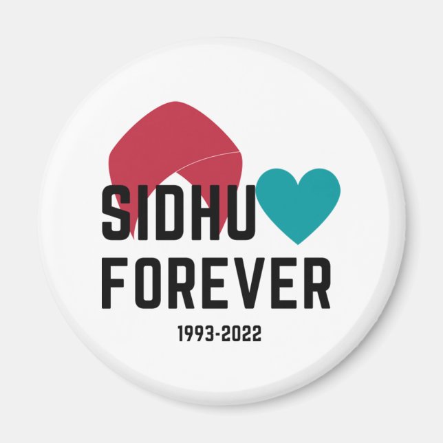 Sidhu moosewala love forever magnet (Front)
