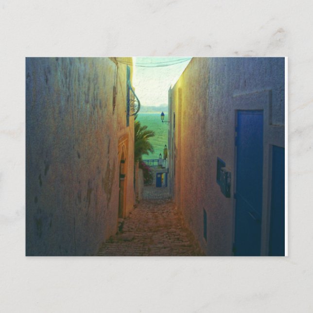 Sidi Bou Said Laneway Postcard (Front)