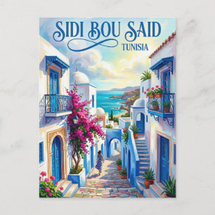 Sidi Bou Said Tunisia Postcard