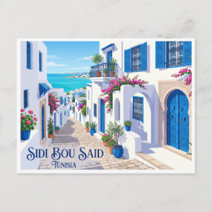 Sidi Bou Said Tunisia Postcard