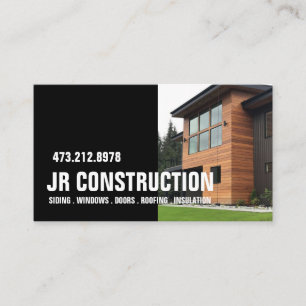 SIDING WINDOWS DOORS ROOFING INSULATION BUSINE BUSINESS CARD