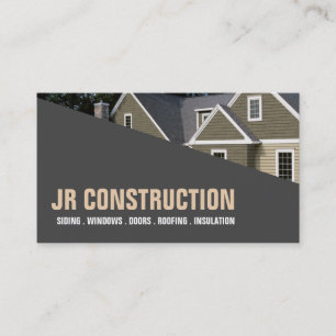 SIDING WINDOWS DOORS ROOFING INSULATION BUSINESS CARD