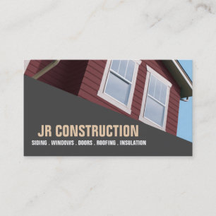SIDING WINDOWS DOORS ROOFING INSULATION BUSINESS CARD