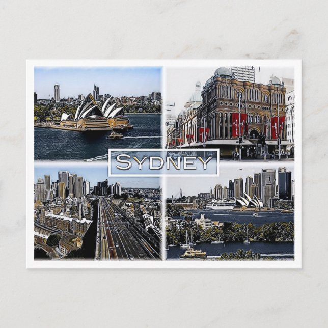 Sidney - Australia - Mosaic - Postcard (Front)