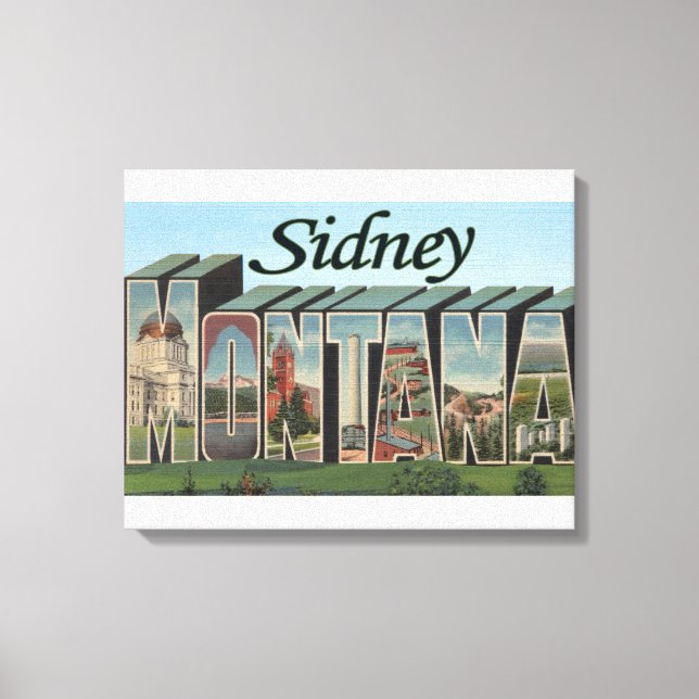 Sidney, Montana Canvas Print (Front)