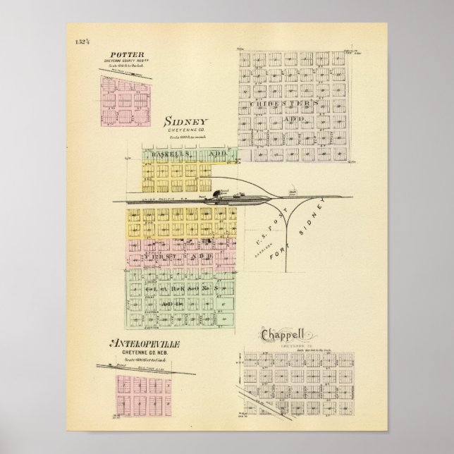 Sidney, Nebraska Poster (Front)