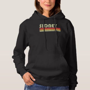 Sidney Ny New York Funny City Home Roots  Retro 70 Hoodie