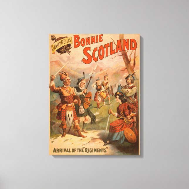 Sidney R. Ellis' Bonnie Scotland Scottish Play 4 Canvas Print (Front)