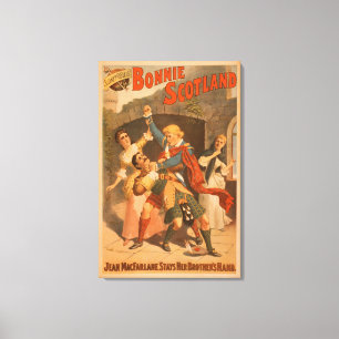 Sidney R. Ellis' Bonnie Scotland Scottish Play Canvas Print