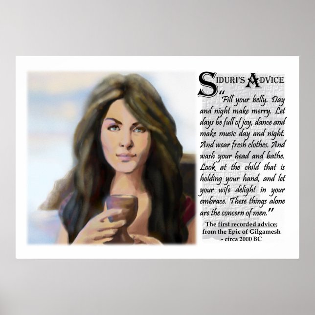 Siduri's Advice Poster (Front)