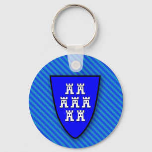Siebenbürgen Sachsen Wappen blau Key Ring
