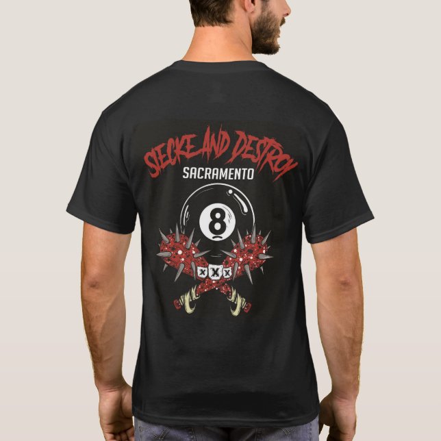 Siecke & Destroy team T T-Shirt (Back)