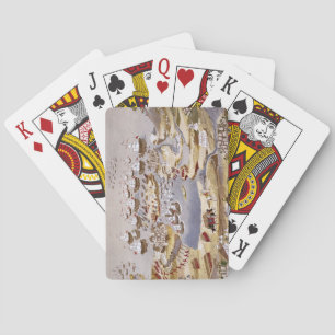 Siege and Naval Battle, plate 13 from 'Pictorial H Playing Cards
