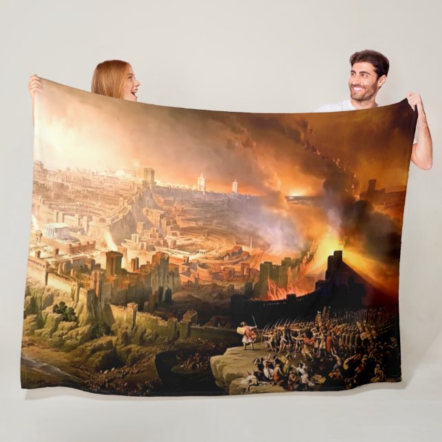 SIEGE of JERUSALEM Fleece Blanket (In Situ)