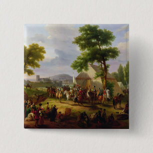 Siege of Paris by Henri IV in 1593, 1818 15 Cm Square Badge