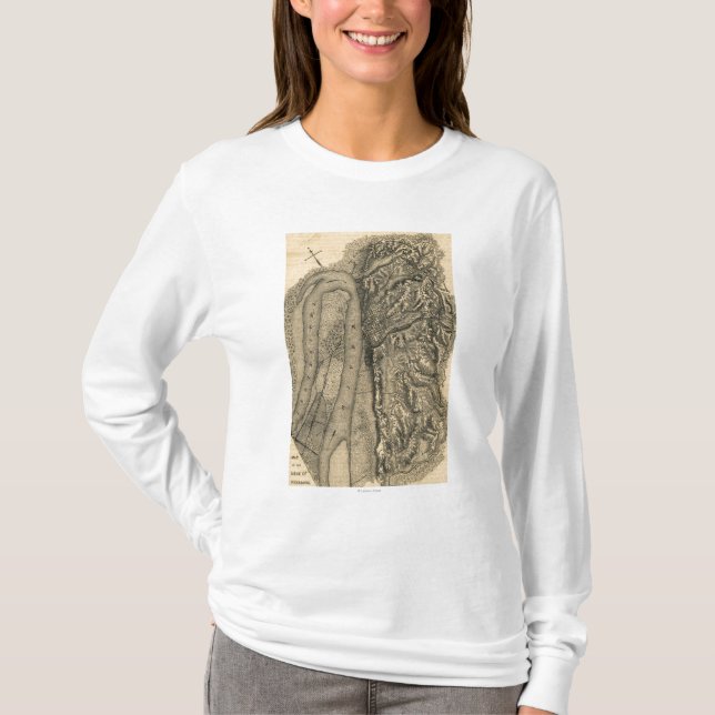 Siege of Vicksburg - Civil War Panoramic Map T-Shirt (Front)