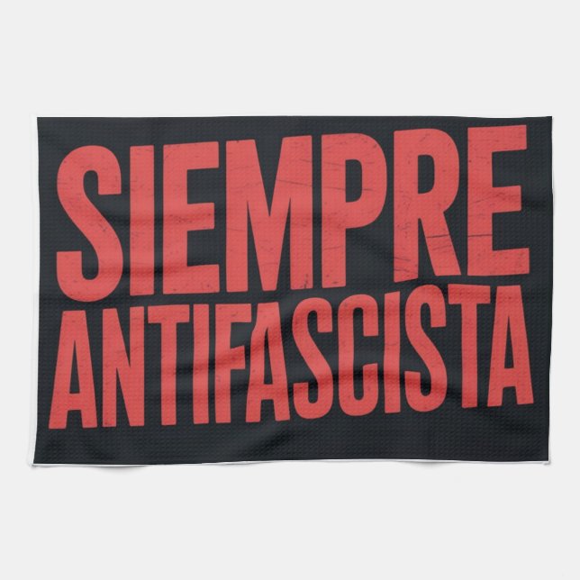 Siempre Antifascista Tea Towel (Horizontal)