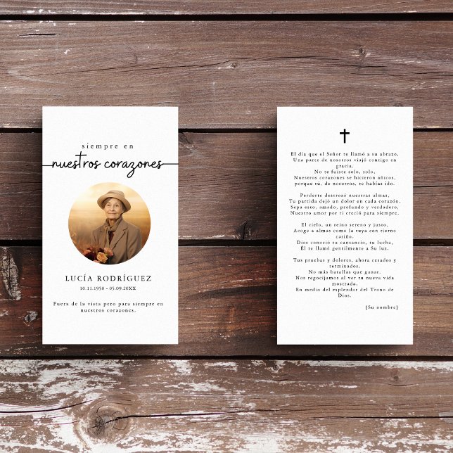 Siempre en Nuestros Corazones Spanish Photo Prayer (Creator Uploaded)