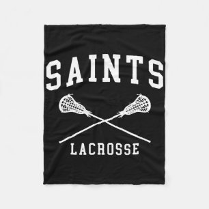 Siena College Saints Lacrosse Throwback Retro Cros Fleece Blanket
