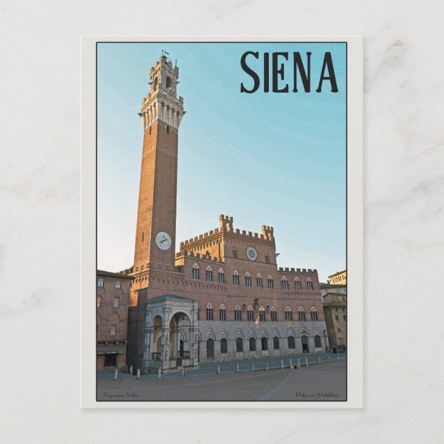 Siena - Palazzo Pubblico Morning Postcard (Front)