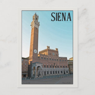 Siena Palazzo Pubblico Morning Postcard