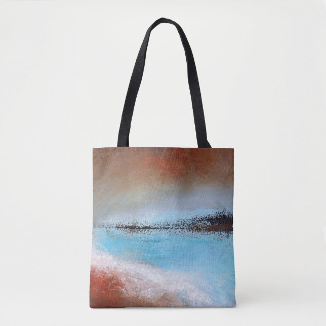 Siena Turquoise Tote Bag (Front)