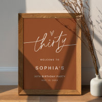 SIENNA 30th Birthday Party Welcome Sign