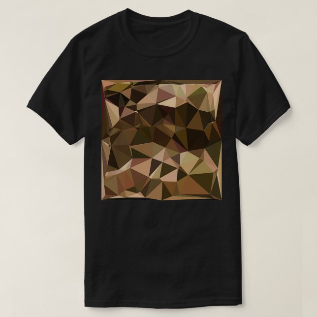 Sienna Abstract Low Polygon Background T-Shirt (Design Front)
