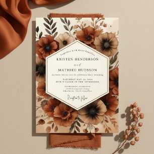 Sienna Bloom Autumn Wedding Invitation