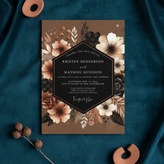 Sienna Bloom Opulent Wedding Invitation (Creator Uploaded)