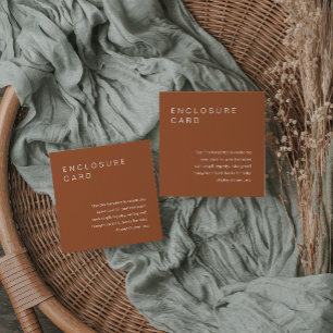 SIENNA Bohemian Enclosure Card Invitation Insert