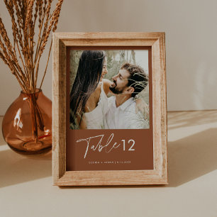 SIENNA Bohemian Photo Table Number 5x7