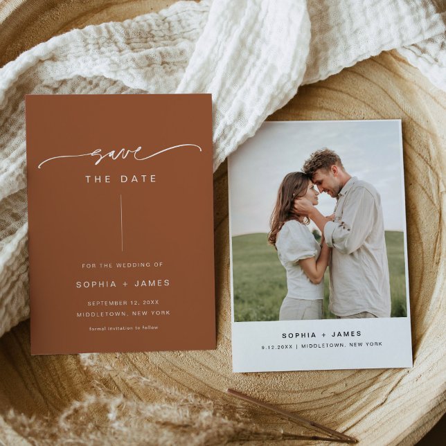 SIENNA Bohemian Wedding Save the Date Card (Creator Uploaded)