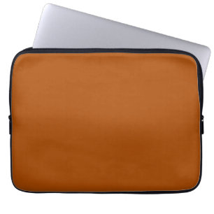 Sienna Brown background ready to customise Laptop Sleeve
