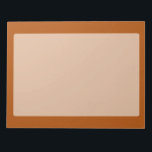 Sienna brown colour accent ready to customise notepad<br><div class="desc">This custom stylish product in Sienna brown colour accent for yourself or as a gift sure to make an impression in all occasions. Click on the "Customise it!" button to reveal tools to customise this product if you wish using a text editor and an image loader.</div>