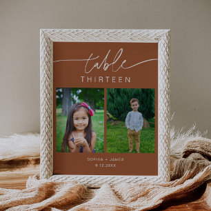 SIENNA Childhood Photos Table Number 8x10 Poster