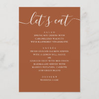 Sienna Fall Wedding | Terracotta Reception Dinner
