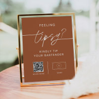 SIENNA Feeling Tipsy Sign, Venmo Cash App Poster