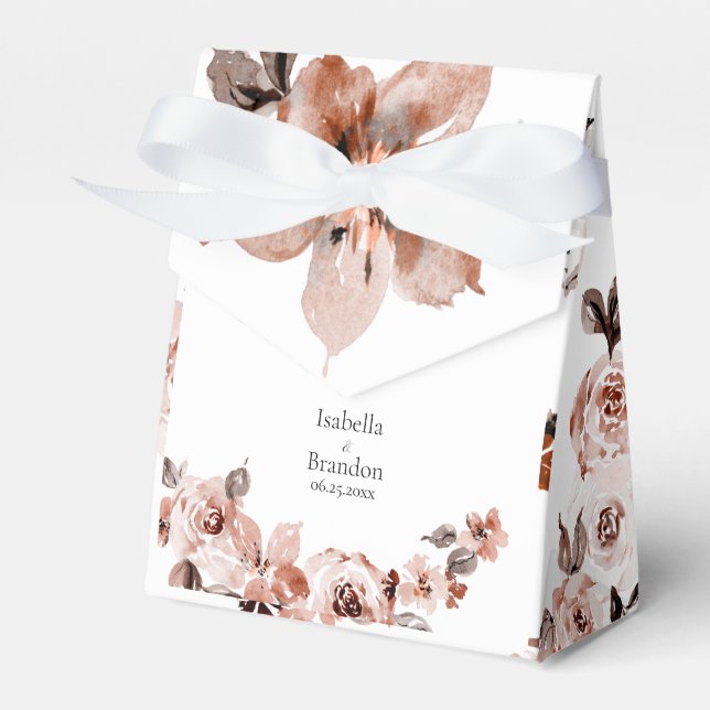 Sienna Floral Favour Box (Front Side)