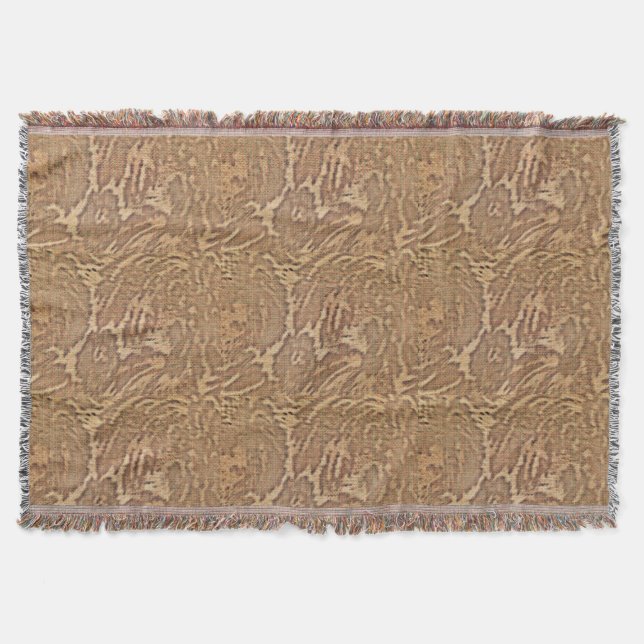 Sienna Floral Throw Blanket (Front)