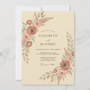 Sienna Lush Autumnal Wedding Invitation