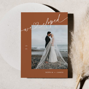 SIENNA Minimalist Heart Elopement Announcement