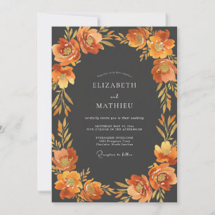 Sienna Moody Autumnal Wedding Invitation