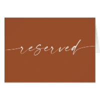 Sienna Reserved Sign | Earthy Rustic Fall Wedding