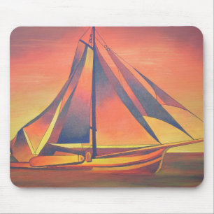 Sienna Sails at Sunset Mouse Pad