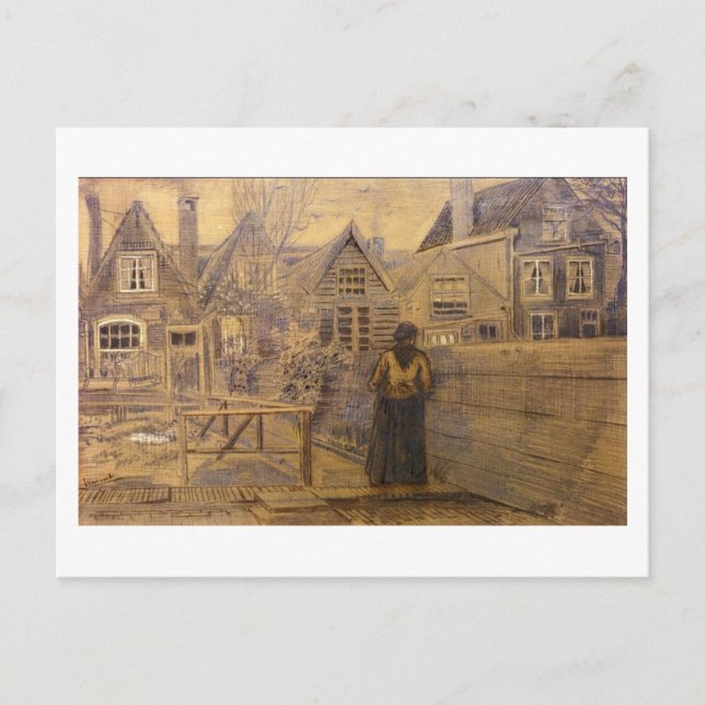 Sien's Mother's House, Van Gogh Fine Art Postcard (Front)