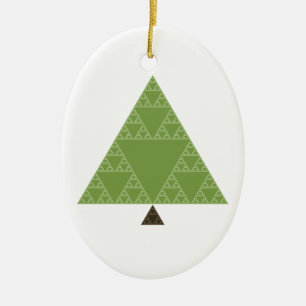Sierpinski Triangle Tree Ceramic Tree Decoration